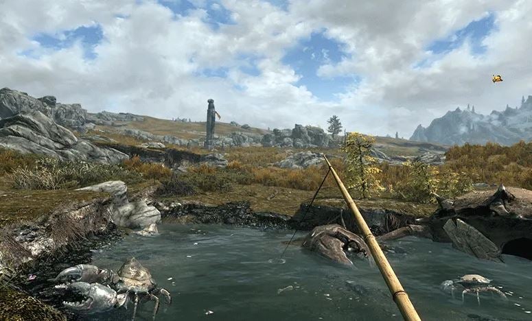 Skyrim fishing: How to get a fishing rod, fishing spot locations and